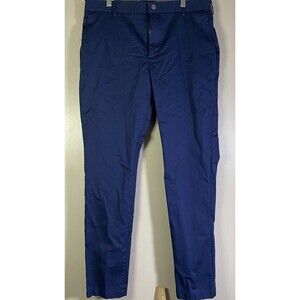 Spoke Sharps Build B Waist 35x32 Blue Chino Pants Mens Casual Trousers